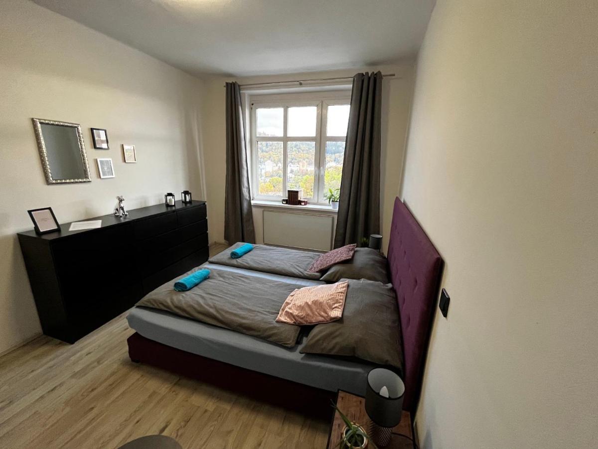Large 3 Bedroom Apartment With City Skyline View カルロヴィ・ヴァリ エクステリア 写真